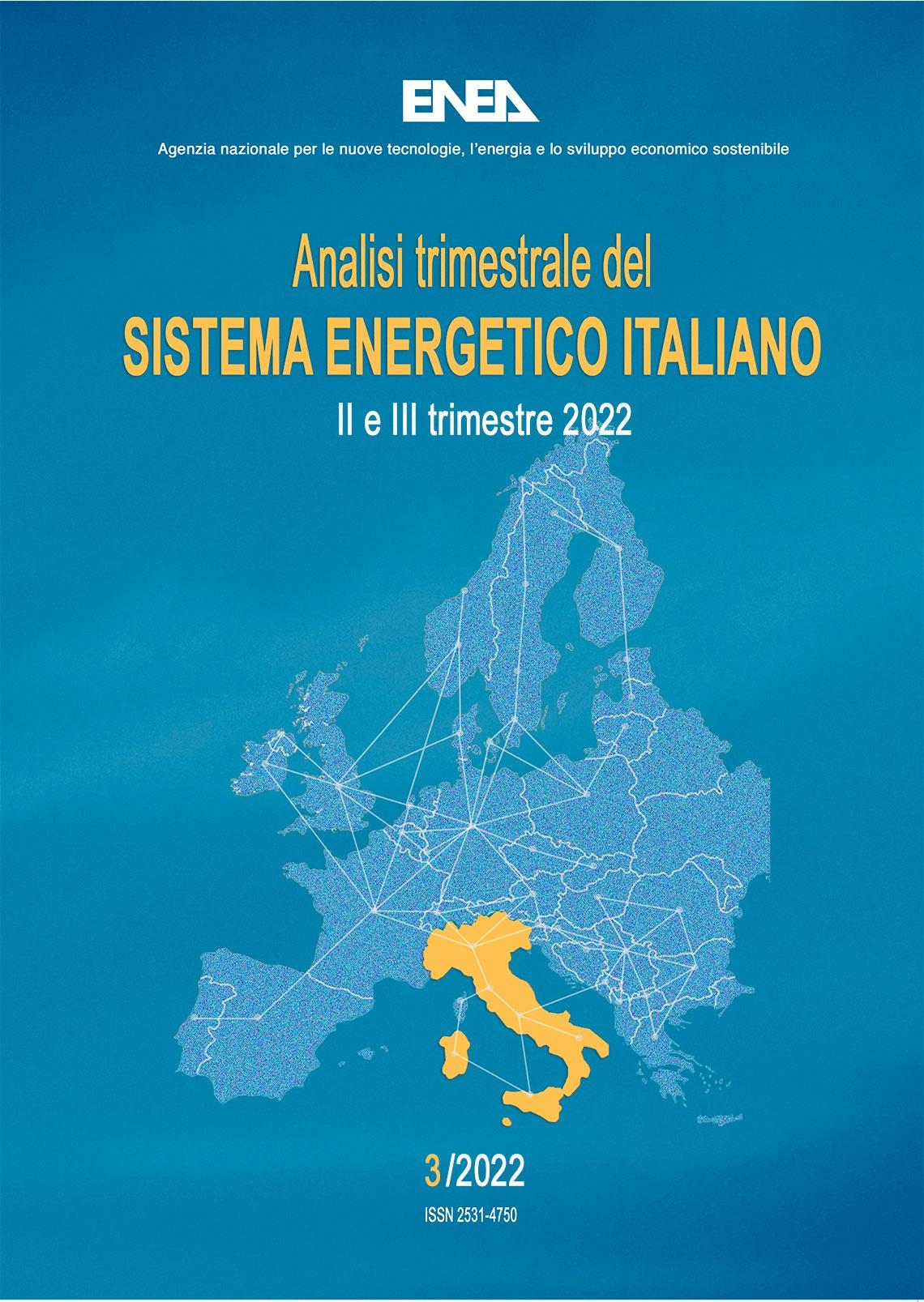 Cartina dell'Italia con la rete energetica